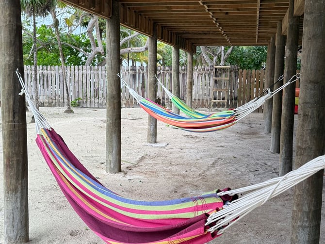 Hammocks and beach gear